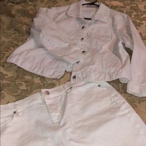 ANN TAYLOR SKIRT & PASSPORT JACKET TOGETHER